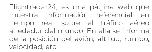Texto logo Flightradar